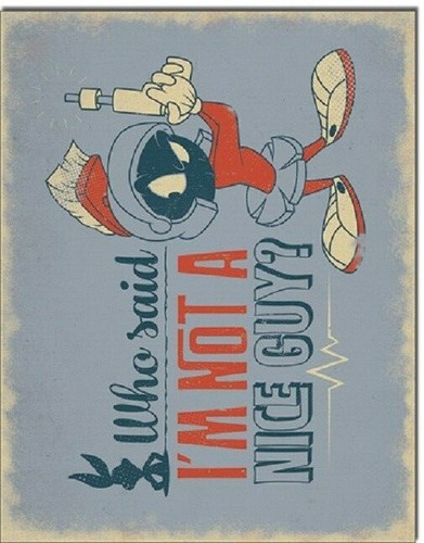 Marvin The Martian Nice Guy Looney Tunes Cartoon Retro Wall Decor Metal Tin Sign - Picture 3 of 4