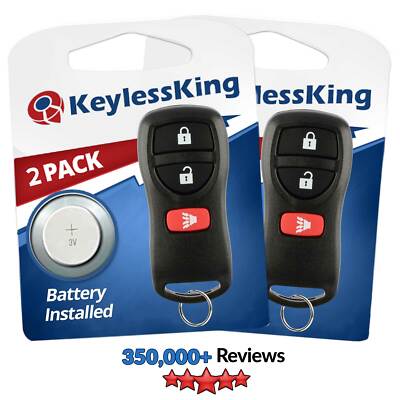 Replacement Key Fob Remote For Nissan Frontier, Xterra, Rogue & More (2002-2016 Models) - 2 Year Warranty