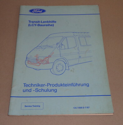Technical Training Service 1987 Ford Transit Power Steering LCY-Series Information