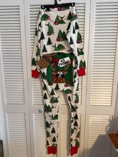 NWT Buc-ees Lazy One FlapJacks XS Christmas Holiday Pajamas Unisex