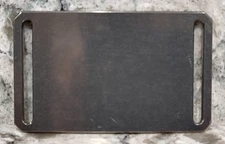 GRIP6 BELT BUCKLE - POLISHED SMOOTH TITANIUM - 1.5 INCH WIDE - WOMEN and MEN