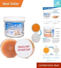 Luxury Hearing Aid Dryer  Jar Set - Monitor Moisture with Indicating Silica Gel