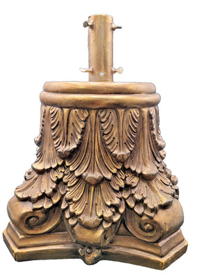 Unique Gold Square Christmas Tree Stand 21'' x 16'' x 16''