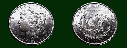 1890-P MORGAN DOLLAR (HIGH BU++++) HIGH GRADE (MS++++) **MUST SEE RARE BEAUTY**!