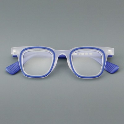 Unisex Vintage Square Acetate Eyeglasses Fashion Trendy Eyewear Frame
