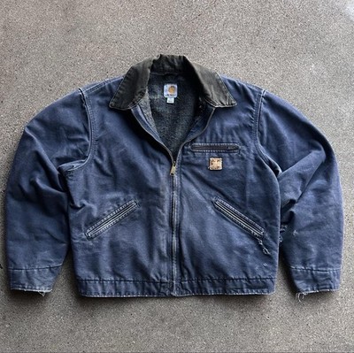 Carhartt J97 DPB Detroit Blanket Jacket Deep Blue, Size Large