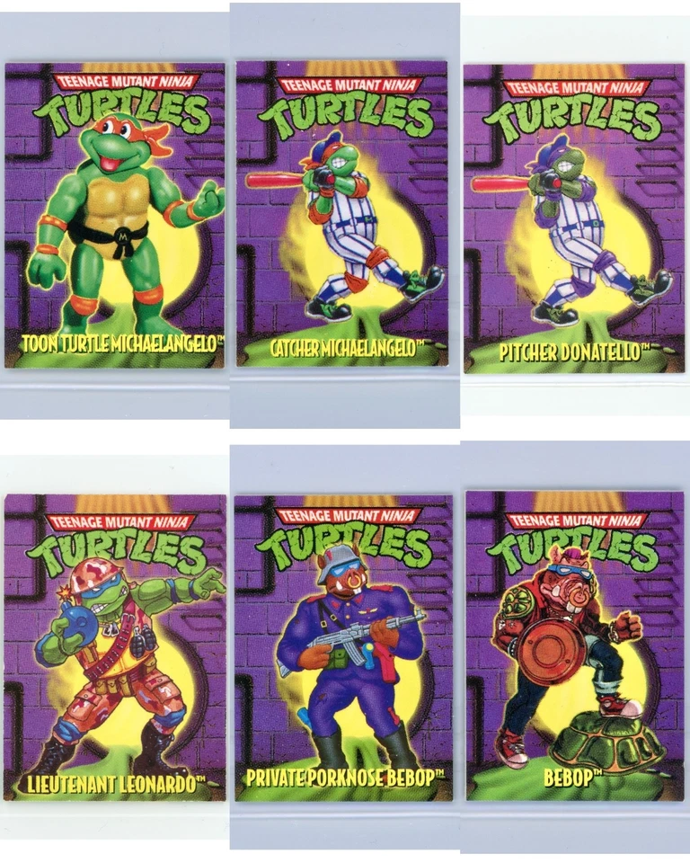 14 TEENAGE MUTANT NINJA TURTLES MINI MUTANT TMNT PLAYMATES TOYS COLLECTOR CARDS - Image 2 of 3