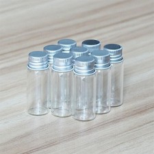 4ML Screw 20-200PCS Essential Mini Oils Glass Bottles Perfume Aluminum Vials