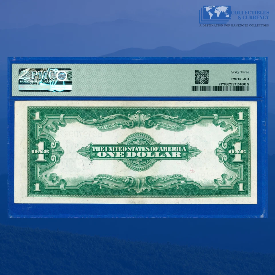 Fr.237 1923 $1 Silver Certificate Large Size "HORSEBLANKET", PMG 63 #70992 - Image 2 of 3