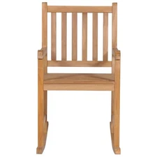 Rocking Chair Brown Solid Teak Wood Medium Durable vidaXL