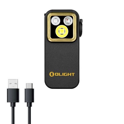 Olight Oclip Pro S 600 Lumen Rechargeable Clip-On Flashlight (Black)