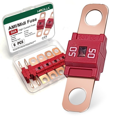 #ad AMI Midi Car Fuses 50 Amp High Current Fuse Bolt on Fuse for Cars Buses... $11.37