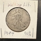 1944 Liberty Walking Half Dollar 50C 90% Silver Circulated Coin