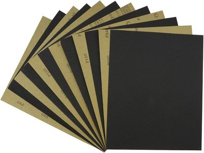 Sandpaper Sheets 9 x 11 Inch,Assorted 80/100/120/150/180/240 Coarse Grit,Sili...