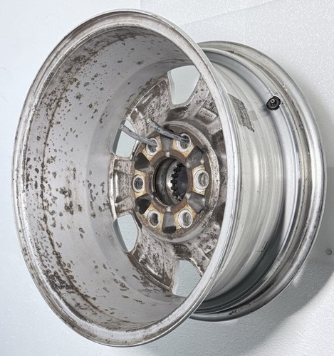 GMC YUKON GMC SIERRA FACTORY ORIGINAL OEM 17" MACHINED SILVER WHEEL RIM 5222 #1 - Picture 5 of 7