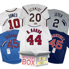3x Hall of Famers Autographed/Signed Baseball Jerseys Mystery Box PSA JSA or BAS