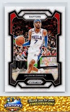 2023-24 Panini Prizm #291 Jalen McDaniels Prizms White Wave #/38