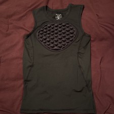 Boys Heart Guard Chest Protector Baseball Shirt Youth X-small XS Black