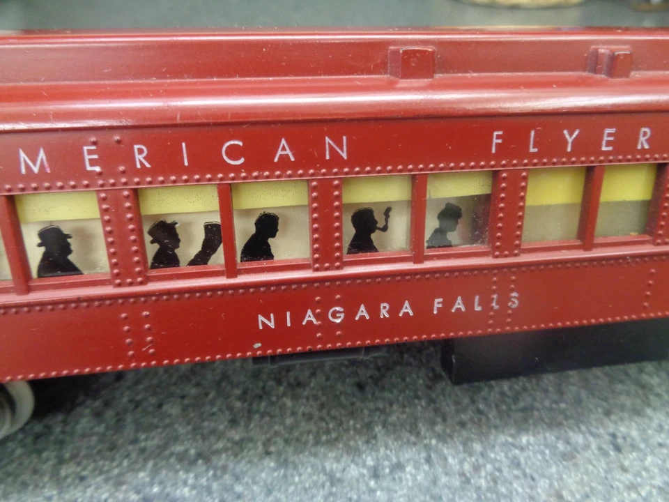 American Flyer S Gauge Maroon #953  Niagara Falls Combine With Silhouettes Ex.++ - Image 4 of 4
