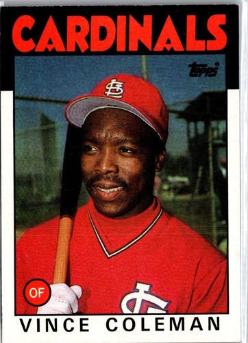 1986 Topps #370 Vince Coleman