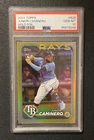 Junior Caminero 2024 Topps Gold Foil #628 Rookie Card PSA 10 GEM MINT