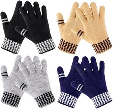 AOJOYS Kids Winter Gloves for Boys Girls - 4 Pairs Kids Boys Winter Gloves