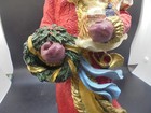 Christmas Santa Figure 12" Holding Wreath and Toy Resin — photo 5
