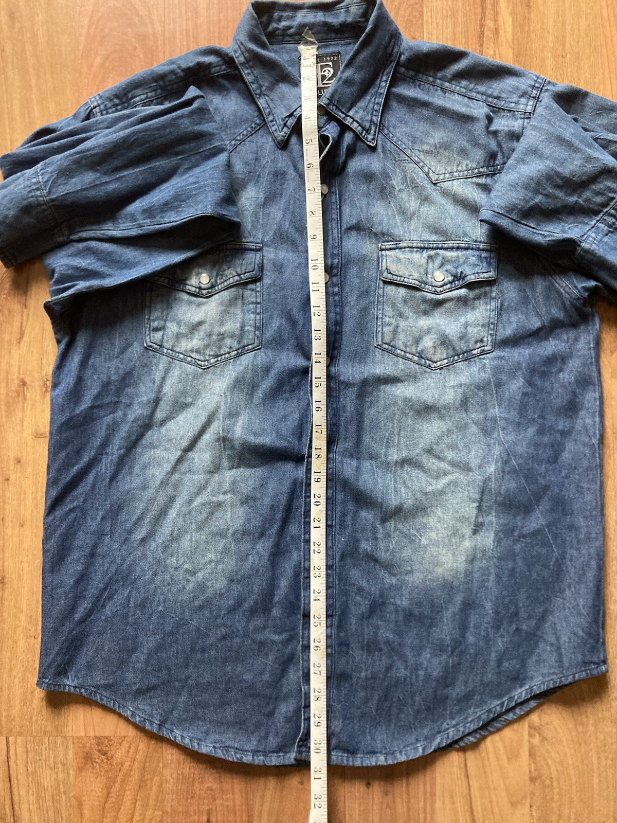 Evolution In Design Pearl Snap Down Distressed He… - image 7