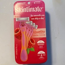 Skintimate Quattro 4 ct. Disposable Women’s Razors Raspberry Rain