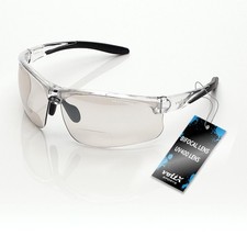 Bifocal Safety Glasses +1.5 Dioptre Anti Fog UV400 Lens - Sports, Work, Leisure