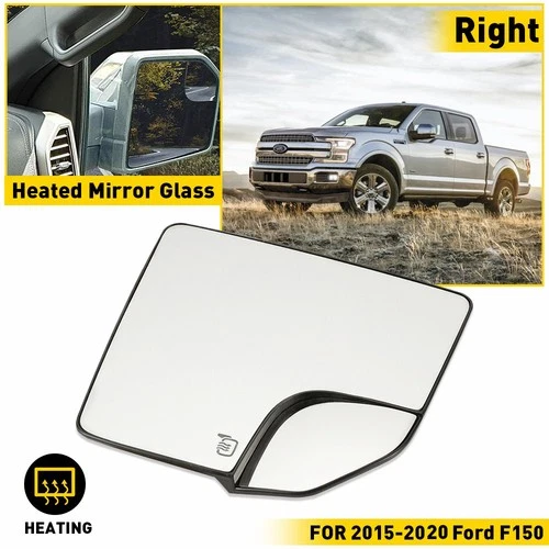 For Ford F150 F-150 Pickup 2015 - 2020 Heated Right Passenger Side Mirror Glass