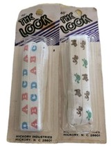 Vintage 40" The Look Shoelaces 2 Pair NOS Hearts ABCs