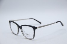 NEW JONES NEW YORK VJOP246 BLACK SILVER AUTHENTIC DESIGNER EYEGLASSES 48-16
