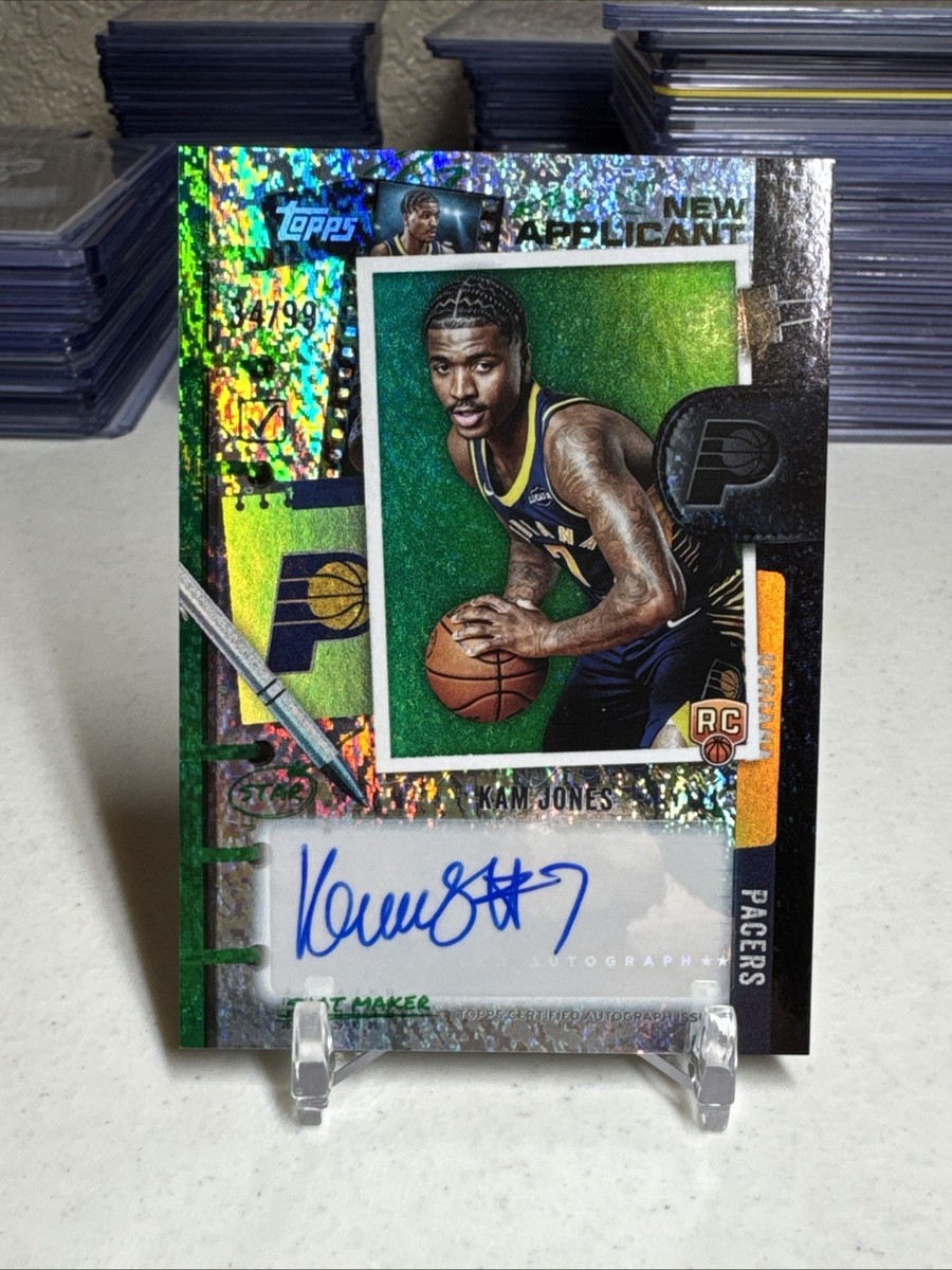 2025/26 Topps NBA New Applicant- Kam Jones #NA-KO Green Holo Foil
