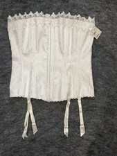 FREDERICKS OF HOLLYWOOD 36 WHITE DREAM LACE CORSET