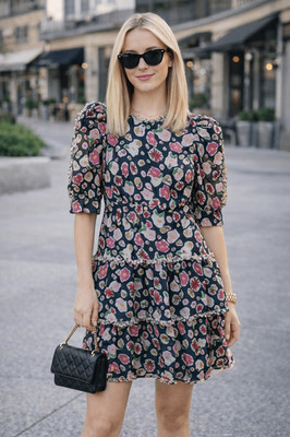 NWOT Celia B tiered silk blend dress, XS, $425