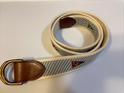 Mens's Polo Ralph Lauren Nautical Signal Flag Belt Size Medium