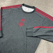 Adidas AJAX Amsterdam Suéter Para Hombre Mediano Cuello Redondo Pullover Aniversario