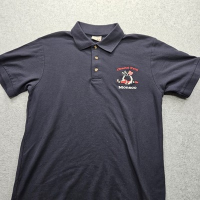 Grand Prix Monaco CM Men's Medium Black Polo Shirt