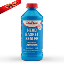 BlueDevil Products 00209 Pour-N-Go Head Gasket Sealer - 16 16 Ounce, Blue 