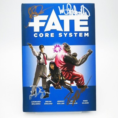 RARE SIGNED By 4 Fate Core System Evil Hat Productions 1st Edition HC RPG TTRPG