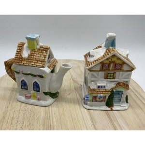 Village Teapot | eBay