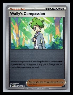 Pokémon TCG Mega Evolution Wally's Compassion 132/132 NM Reverse Holo