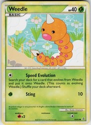 Weedle 69/95 HeartGold & SoulSilver Unleashed Common