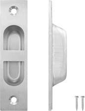 4 Inch Pocket Door Edge Pull, 304 Stainless Steel Flush Edge Handle Pocket Door