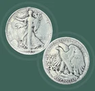1944 S  Walking Liberty Half Dollar - 90% Silver - Very Fine Condition