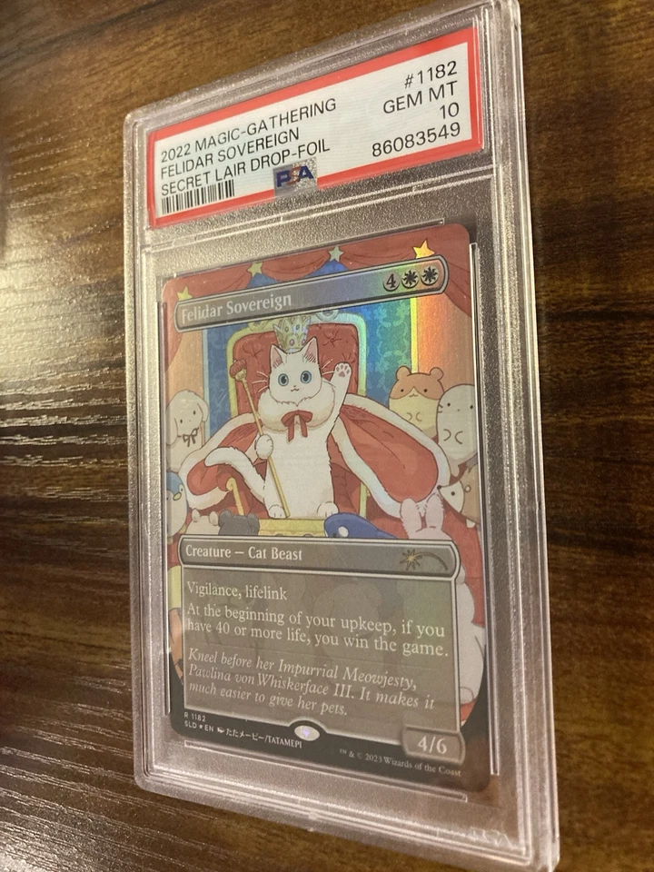 MTG✨FELIDAR SOVEREIGN Borderless/Ext Art FOIL✨SLD PSA 10 2022 RARE Tatamepi Art - Image 4 of 4