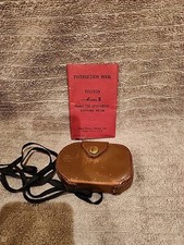 Vintage Weston Master II Universal Exposure Light Meter Model 735 Leather Case