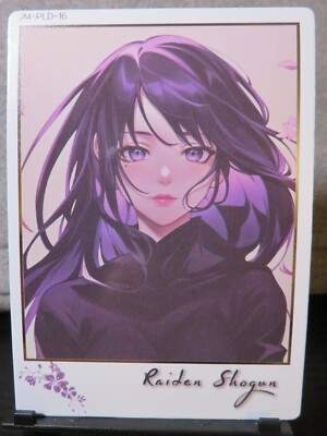 Raiden Shogun Genshin Impact Polariod Card Collectible Goddess Doujin Waifu CCG