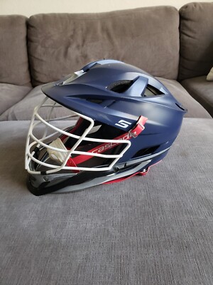 Cascade S OSFM Lacrosse Helmet Matte Navy Sz Adult Medium - Excellent Condition!